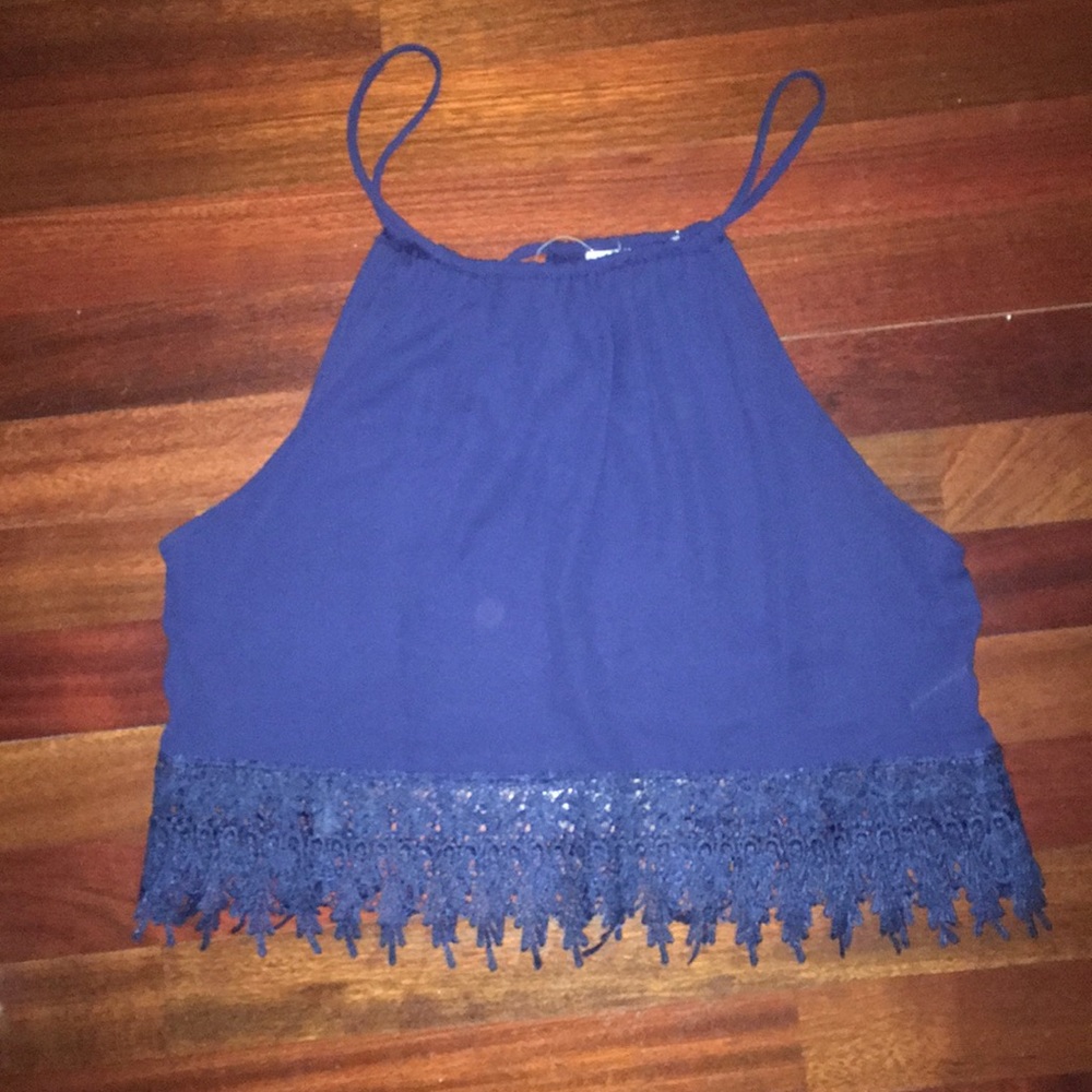 Blue tank top